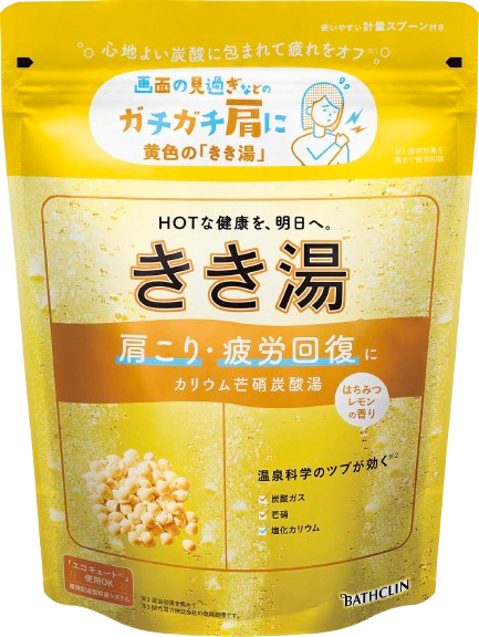 ≪バスクリン≫入浴剤 きき湯 6個 セット カリウム 芒硝 炭酸湯 はちみつレモン [PT0123-000012]