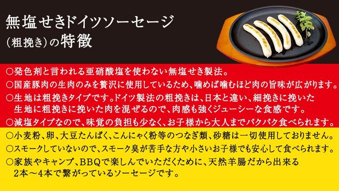 職人が作る ドイツソーセージ 粗挽き セット（325g×2パック）計650g いくとせ ウインナー ハム 無添加 無塩せき 減塩 美味しい ソーセージ 国産 豚 機内食 ビジネスクラス ファーストクラス ドイツ 職人 厳選 朝食 ランチ BBQ キャンプ 肉 生活応援 小分け [DK12-NT]