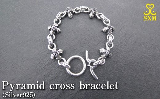 y錧푍szPyramid cross bracelet