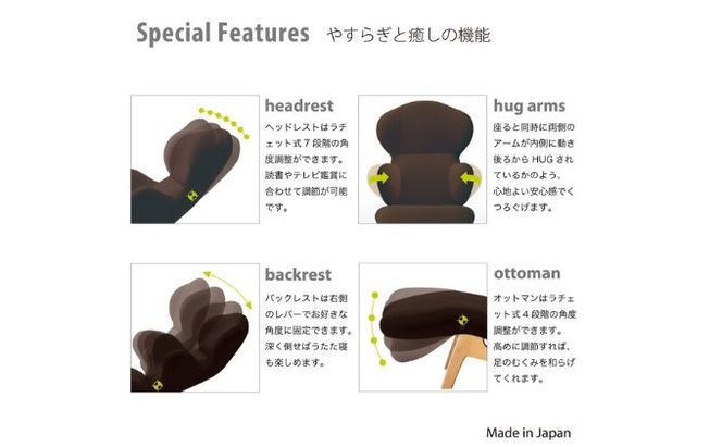イス リクライニングチェア ノルディックブラック リクライニング 椅子 日本製 家具