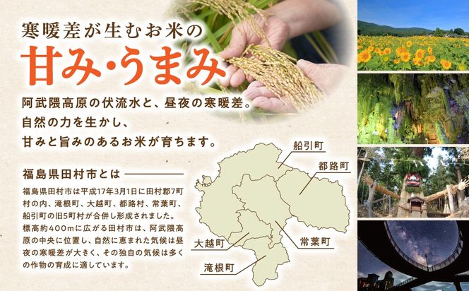 【令和7年産】コシヒカリ 10kg ( 5kg × 2袋 ) 米 一等米 白米 福島県 田村市 ふぁせるたむら
