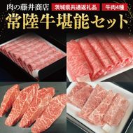 肉の藤井商店 ～常陸牛堪能セット～｜ブランド牛 お肉 食べ比べ 茨城県共通返礼品 行方市(FL-26)