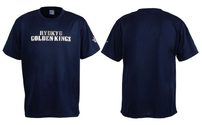 琉球ゴールデンキングス KINGS テキストロゴ ドライTシャツ (S