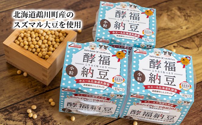「なかいさんちの手造り納豆」酵福納豆(40g×3パック) 計8個 