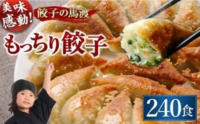 【宮崎空港で大人気!】＜馬渡のもっちり餃子240個＞翌月末迄に順次出荷【c1112_mw】 餃子の馬渡