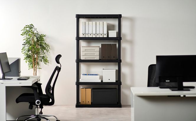 プラスチックラック5段 PLR-9145 ブラック 棚 ラック アイリスオーヤマ おしゃれ 収納 プラスチックラック プラスチック オープンラック フリーラック 押し入れ 玄関 園芸 収納 錆びない 屋外 簡単組立 組み立て簡単