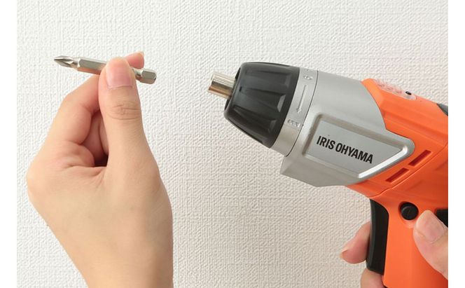 電動工具 充電式電動ドライバー JCD-421-D オレンジ アイリスオーヤマ 電動ドライバー 小型 充電式 コードレス コンパクト 軽量 3.6V LEDライト 家具組立  工具 DIY 初心者 家庭用 実用 父の日