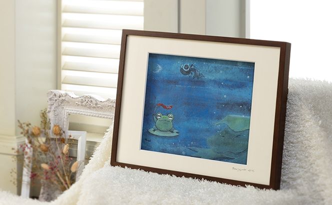 Harry＆Marie 名画 シリーズ(6)「ケロンからの便り」ハリーマリー ジクレー 絵画 インテリア アート 額装入り ファンタジー ジークレー 作品