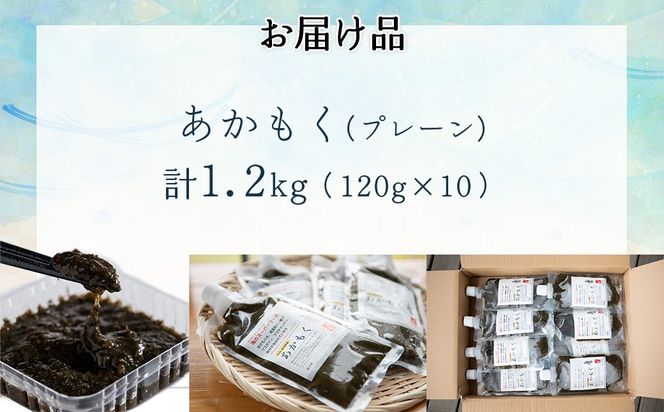 【話題の海藻】あかもく120g×10パックセット IKTB033