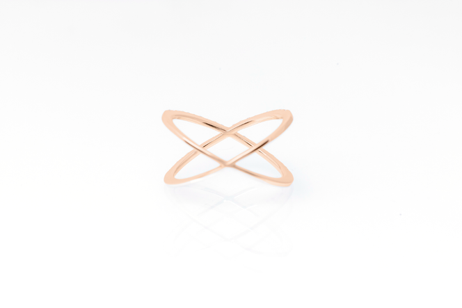 ダイヤモンド リング クロス 0.23ct K18 ピンクゴールド 指輪 リング ジュエリー ダイヤ 18金 山梨 H-6PG SWCI008-pg