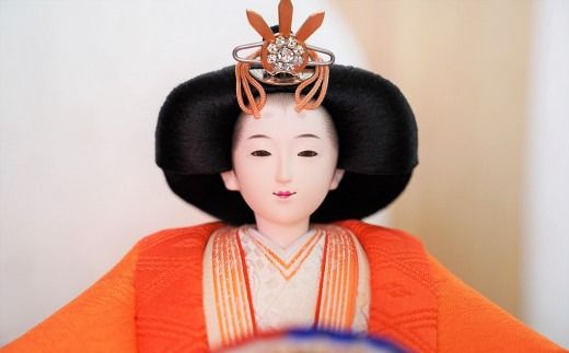 【飾り台セット“かすみ"】人形作り40年 “平安天鳳”作 丹後ちりめん 人参草木染め 手作り ひな祭り 木製 今どき かわいい おしゃれ モダン H067-161
