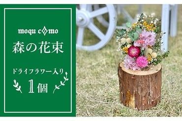 《 森の花束 》 ソロ （ ドライフラワー 入り ポット の 単品 ） 《糸島》 【木工房 moqu c0mo】 [AHF002]