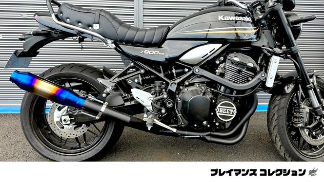 汎用チタンサイレンサー 差込径60.5φ 全長540mm ブルーグラデーション チタンブルー GPテーパーサイレンサー 60.5mm / 60.5パイ 汎用