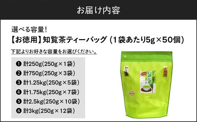 ＜選べる＞煎茶ティーバッグ 15個入り×1袋～12袋セット　K346-004_SKU