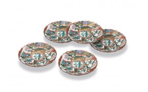 4.5号皿揃　庄三風 民芸品 工芸品 雑貨 食器 丸皿 お皿 プレート キッチン雑貨 キッチン用品 172111_CY3076