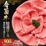 倉薗牛特選ロース贅沢切り落とし 900g (倉薗牛 宮崎牛 黒毛和牛 和牛 牛肉 国産牛 ブランド牛 特選ロース ロース肉 牛ロース 牛肉切り落とし)