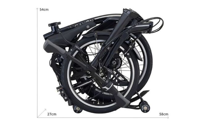 DAHON 折りたたみ自転車 Curl i4 16インチ 内装4段変速 Black pearl（ブラックパール） 三つ折り ローラーラック コンパクト 軽量 室内保管 省スペース 通勤 通学｜武田産業 人気返礼品 ダホン フォールディングバイク 三重県 四日市市 ふるさと納税