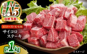 【A4〜A5】長崎和牛サイコロステーキ 1kg（250g×4）/ 牛肉 ぎゅう肉 和牛 / 南島原市 / 株式会社MEAT PLUS[SHG061]
