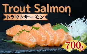 トラウトサーモン プレミアムグレード 700g（刺身 サーモン 冷凍 鮭 トラウトサーモン 寿司 海鮮 炙り カルパッチョ マリネ）【002269】