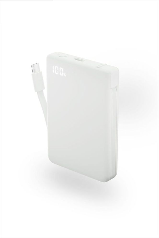 CIO モバイルバッテリー 5000mAh Mate Powerbank 002 ナチュラルホワイト｜小型 軽量 おしゃれ 便利 [2680]