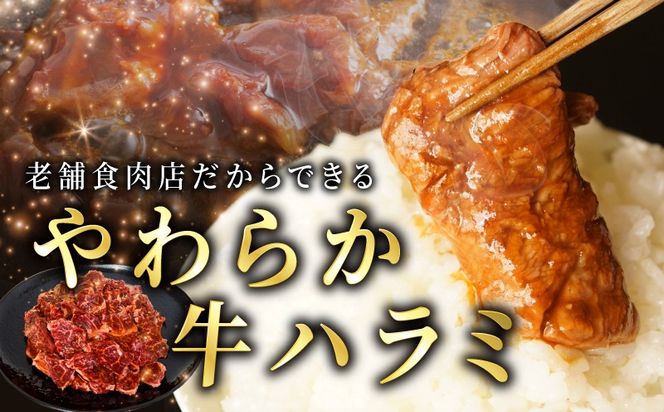 099H4386 牛ハラミ タレ漬900g（300g×3パック）【牛肉 焼肉用 焼くだけ はらみ 小分け BBQ やきにく 肉】