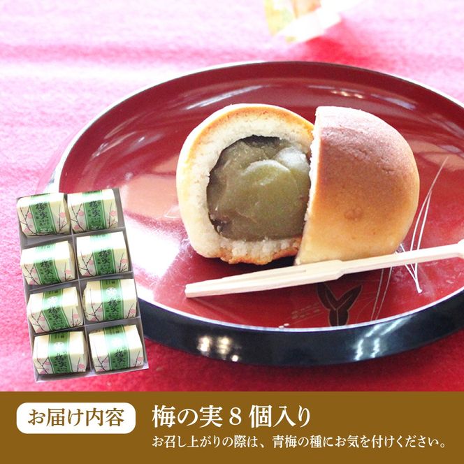 【老舗の菓子屋】築上銘菓「 梅の実 」8 個《築上町》【有限会社 御菓子司 鹿の子】[ABAC016]