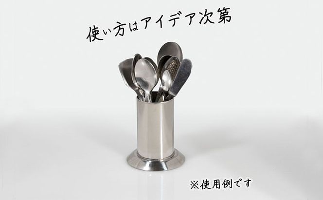 ステンレス製 ペン立て 雑貨 日用品 文房具 筒型 