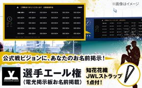 選手エール権（電光掲示板お名前掲載）＋知花花織JWLネックストラップ[BCEY004]