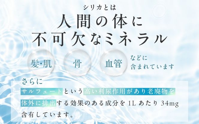 099Z363 【定期便】ALOHAS シリカ水 合計20L (500ml×40本入り)×全6回
