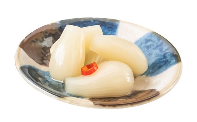 九州産 昔ながらの 田舎らっきょう 大粒 ファミリーサイズ 1.3kg 糸島市 / 荒木のつけもの らっきょう ラッキョウ 漬物[ACE005]