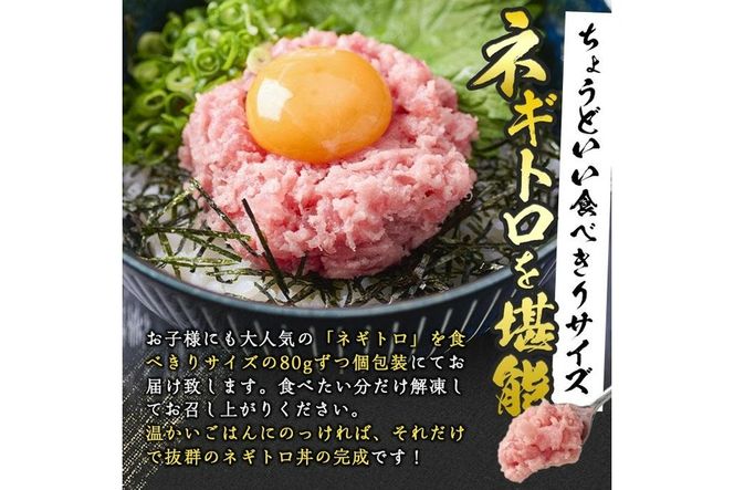 カスガ水産 ネギトロ 640g (80g × 8パック) 魚 さかな マグロ まぐろ丼 ネギトロ丼 どんぶり 丼ぶり 小分け 個包装 子供 ごはん おすすめ お取り寄せ グルメ 大分県 佐伯市【DH184】【(株)ネクサ】