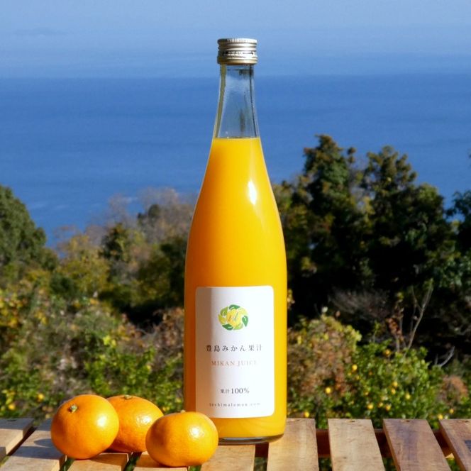 豊島みかん果汁 720ml×2本 果物類 柑橘類 みかん