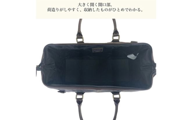 白化合皮 筒形ボストン キャメル 10440-10 / 平野鞄 ボストンバッグ トラベルバッグ 旅行カバン 両開きファスナー 1泊 チャックダレス 旅行 出張 ゴルフ ジム レトロ ヴィンテージ おしゃれ 高級 豊岡製鞄 日本製 かばん カバン バッグ 鞄