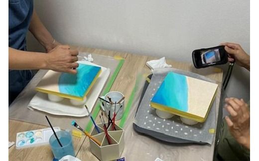 チケット 体験利用券 恩納村の海を作るレジンアート体験【シーサーのペア】｜レジン アート 雑貨 日用品 人気 おすすめ 送料無料 ふるさと 恩納村 沖縄県