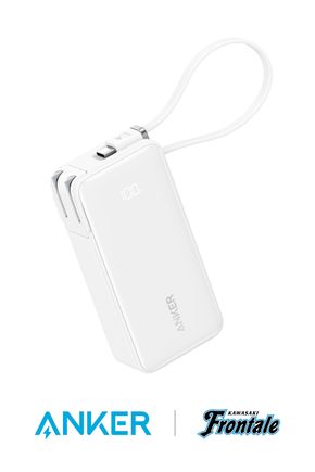 アンカー Anker Power Bank (10000mAh, Fusion, Built-In USB-C ケーブル) 川崎フロンターレモデル 141305_KJ04