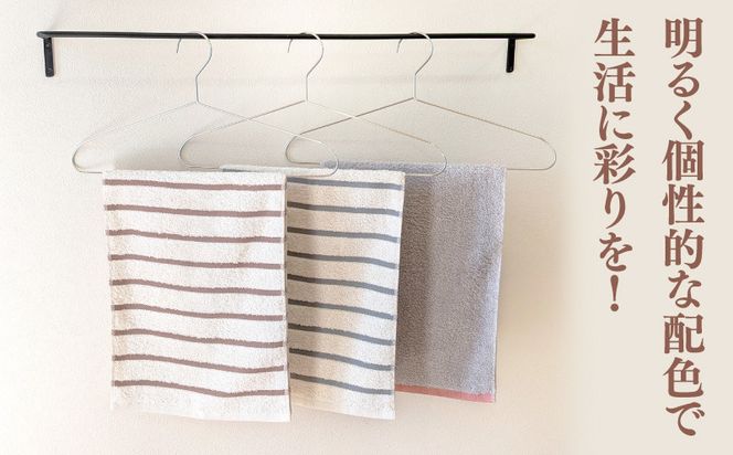 099H4364 ALOHASコンパクトフェイスタオル3枚セット【泉州タオル 国産 吸水 たおる 普段使い  シンプル 日用品】