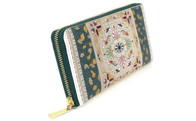 長財布 大容量 ぐるっとファスナーの長財布 黄金のタピ 文庫屋大関 通帳が入る 財布 レディース ラウンドファスナー レザー 本革 革 文庫革 レディース財布 お財布 通帳 通帳入れ 通帳ケース 日本製 東京 墨田区