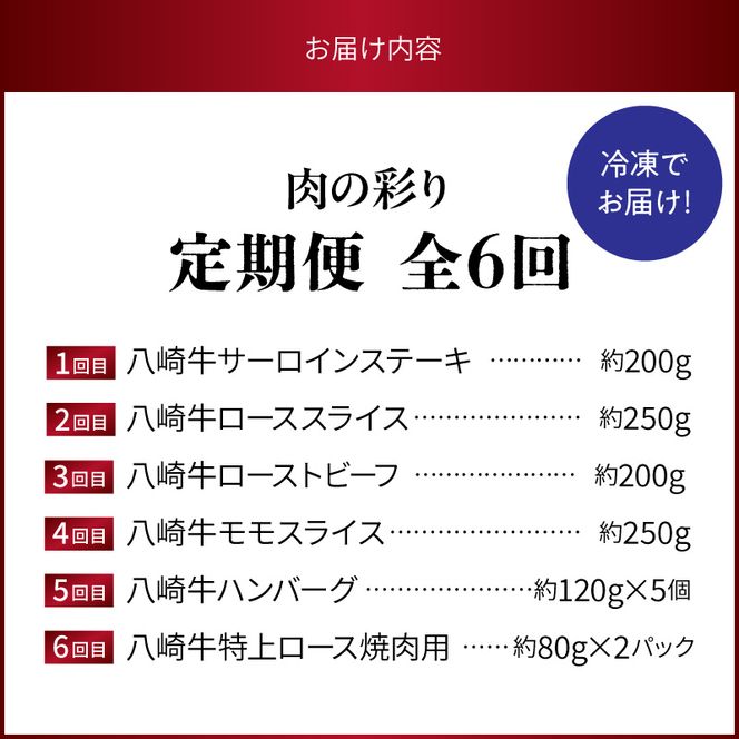 肉の彩り6ヶ月定期便 N0105-YF103