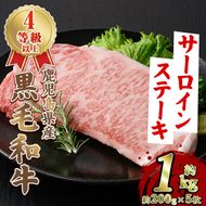 鹿児島県産 黒毛和牛 4等級以上 サーロイン ステーキ (約1kg・約200g×5枚) 国産 牛肉 サーロイン ステーキ 4等級 バーベキュー BBQ おかず 冷凍 ステーキ肉 お肉 大判 個包装 【スターゼン】akn042-71