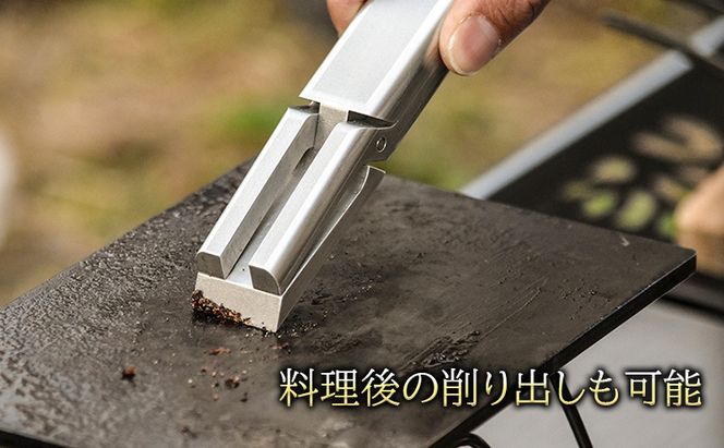 鉄板ハンドル＆レザーケース[ アウトドア キャンプ バーベキュー BBQ ] 雑貨 アウトドア用品 キャンプ用品 調理器具 ソロキャン 調理用グッズ 鉄板用ハンドル 専用レザーケース付き 