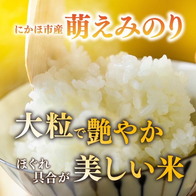 【2ヵ月定期便】令和8年度産 萌えみのり 10kg 【 精米 白米 米 コメ お米 おこめ ブランド米 ご飯 ごはん 秋田 にかほ 】