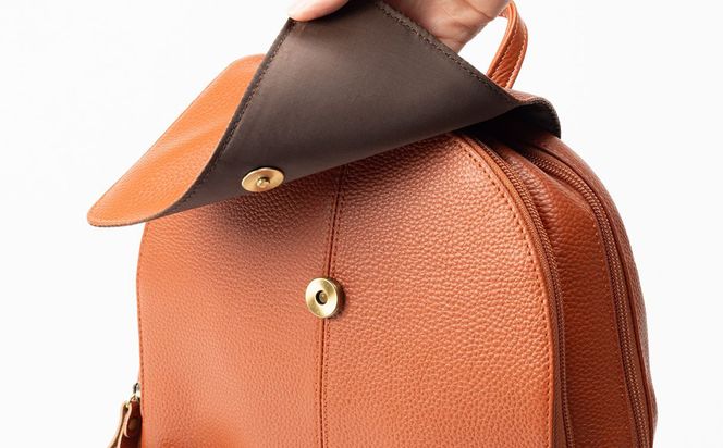 豊岡工房 牛革 軽量リュック（4405）キャメル / リュック 軽量 大容量 柔らかい シュリンク牛革 リュックサック 蒸れにくい メンズ レディース かばん カバン バッグ 鞄 国産 日本製 小田清株式会社