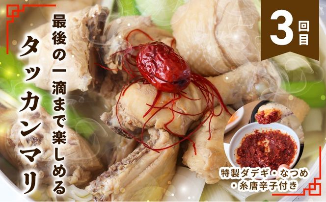 G4000 【定期便】セミの韓食　食べ比べ定期便 全3回【本場 純豆腐 韓国 海鮮 スープ 惣菜 人気 韓国料理  鶏 鍋 水炊き 鶏肉 きむち 無添加】