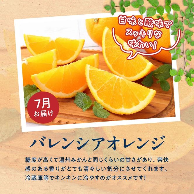 G60-T57_【定期便 全3回】紀州和歌山産旬のフルーツ定期便（温州みかん、なつみ、バレンシアオレンジ）