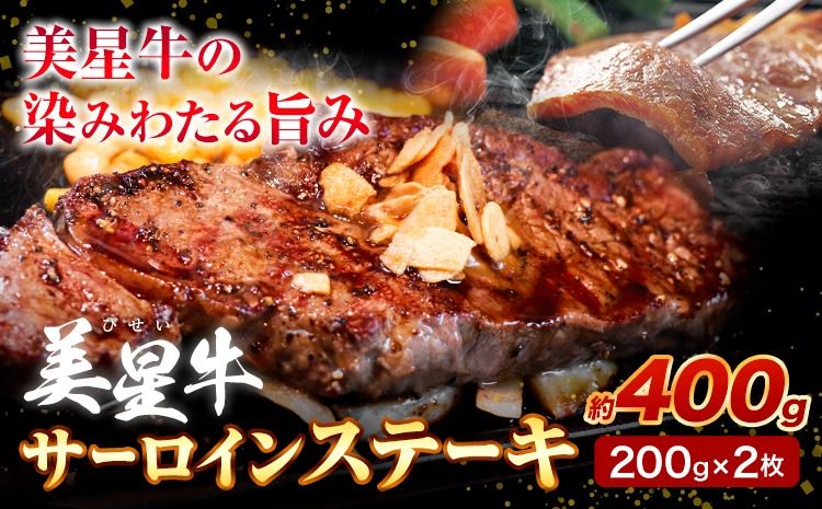 牛肉 サーロインステーキ 肉 美星牛 約400g 200g × 2枚 ハレノヒ良品[90日以内に出荷予定(土日祝除く)]岡山県 浅口市 肉 和牛 国産 牛肉 サーロイン ステーキ 400g 美星和牛 冷凍 送料無料---124_f394_90d_23_30000_400g---