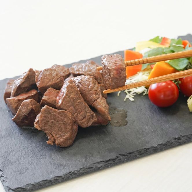 淡路牛 ロース サイコロステーキ　500g（250ｇ×2パック）サイコロステーキ