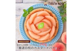 夏季限定　厳選白桃のカスタードパイ ※2026年7月～発送
