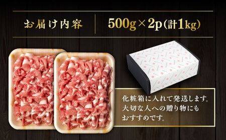 糸島豚 ロース 切り落とし 1kg 糸島市 / ヒサダヤフーズ　豚肉 豚[AIA065]