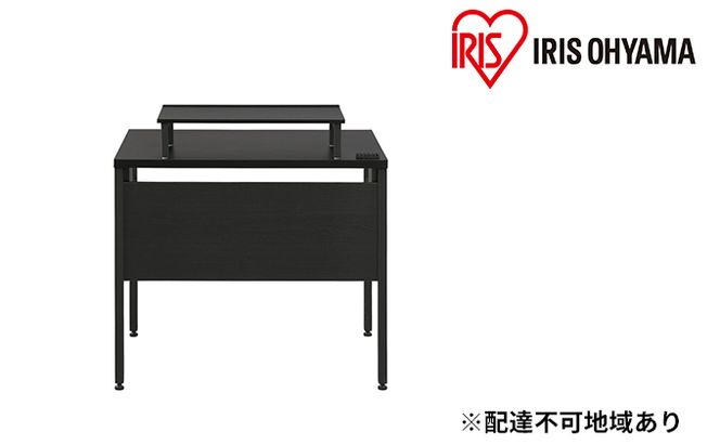 ケーブル収納デスク モニター台付 CSD-800M ブラック/ブラック アイリスオーヤマ 雑貨 日用品 インテリア 