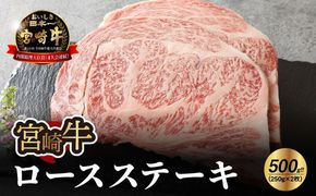 宮崎牛 ロースステーキ500g   K18_0010_6